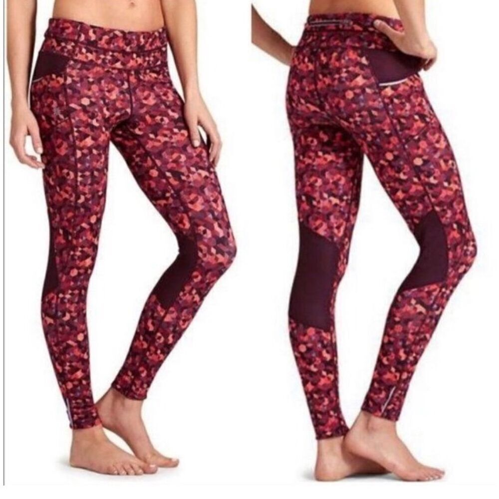 Athleta Triangular Be Free Pattern‎ Leggings XS